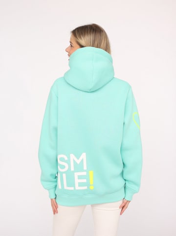 Zwillingsherz Hoodie "Alissa Herz" turquoise