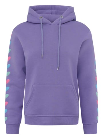 Zwillingsherz Bluza "Hearts & Love" w kolorze fioletowym