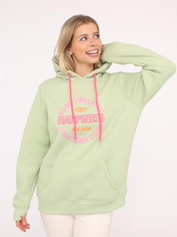 Zwillingsherz Bluza "Sarah" w kolorze jasnozielonym