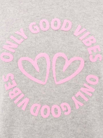 Zwillingsherz Trui "Only good Vibes" grijs