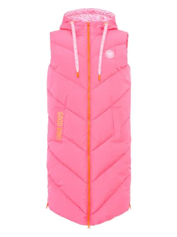 Zwillingsherz Steppweste "Zebra" in Pink