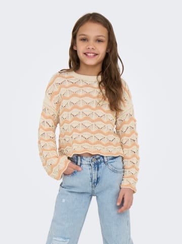 KIDS ONLY Sweter w kolorze beżowym