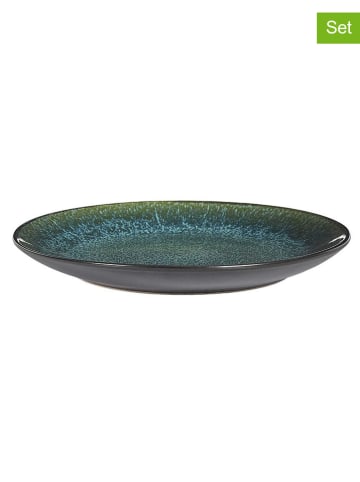 every ware 6er-Set: Dessertteller in Blau/ Grün - Ø 19,5 cm