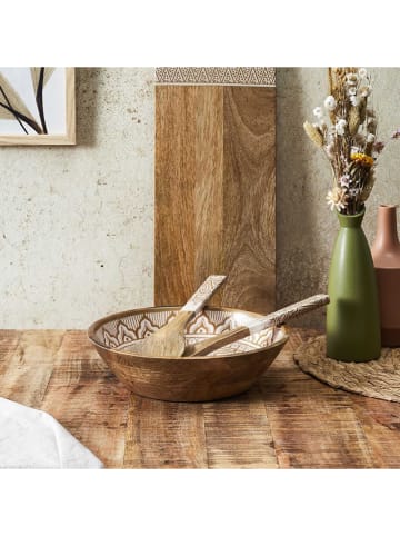 Ethnical Life Schüssel in Braun/ Beige - Ø 28 cm