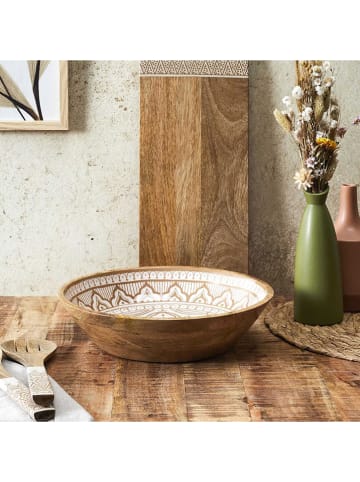 Ethnical Life Kom bruin/beige - Ø 33 cm