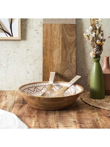 Ethnical Life Schüssel in Braun/ Beige - Ø 33 cm