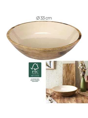 Ethnical Life Miska w kolorze brązowo-beżowym - Ø 33 cm