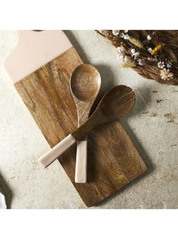 Ethnical Life 2-delige saladebestekset bruin/beige - (L)30 cm
