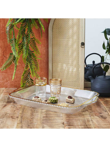 every ware Serviertablett in Transparent/ Gold - (L)41 x (B)28 cm