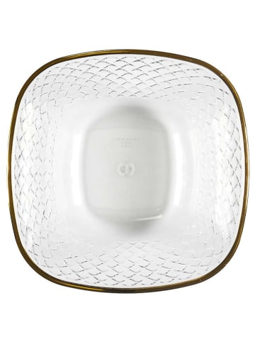 Ethnical Life Saladekom transparant/goudkleurig - (B) 25,6 x (H)10 cm