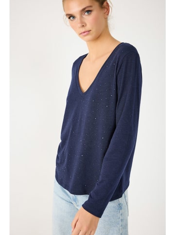 NO MATTER WHAT Longsleeve in Dunkelblau