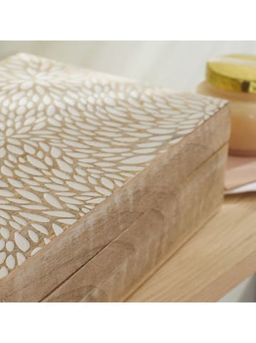 Today 3-delige set: opbergboxen "Mango Wood" beige/wit