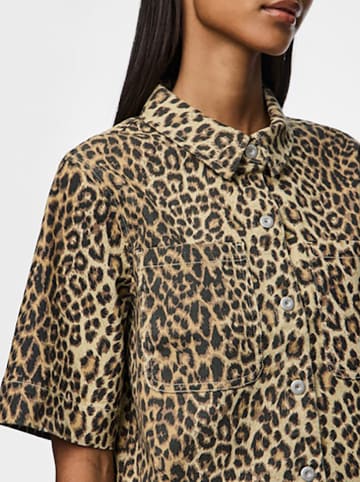 Pieces Spijkerblouse "Salume" lichtbruin