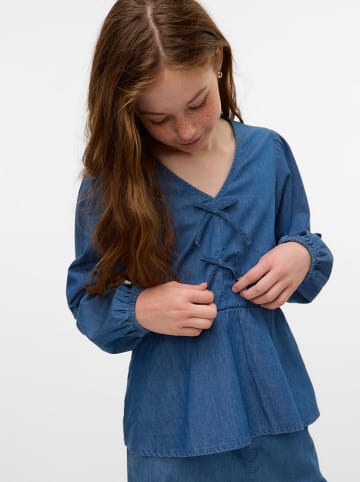 Vero Moda Girl Jeans-Bluse "Demi" in Blau