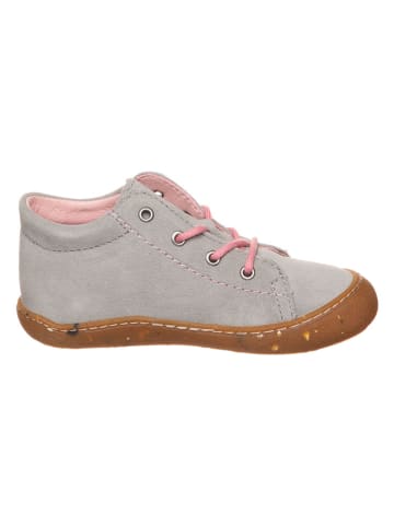 PEPINO Leder-Laufernschuhe in Grau/ Rosa