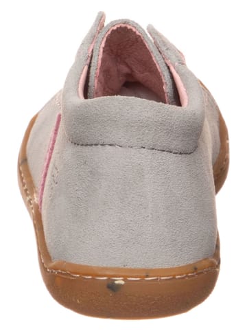 PEPINO Leder-Laufernschuhe in Grau/ Rosa