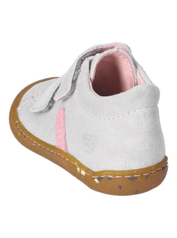 PEPINO Leder-Sneakers in Grau/ Rosa