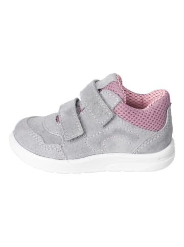 PEPINO Leren sneakers grijs/lichtroze