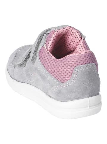 PEPINO Leder-Sneakers in Grau/ Rosa