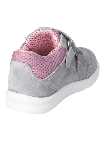 PEPINO Leder-Sneakers in Grau/ Rosa