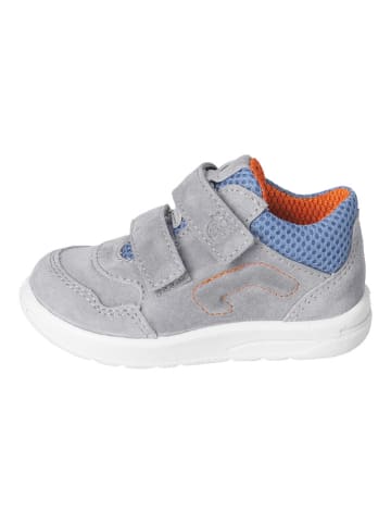 PEPINO Leder-Sneakers in Grau/ Hellblau