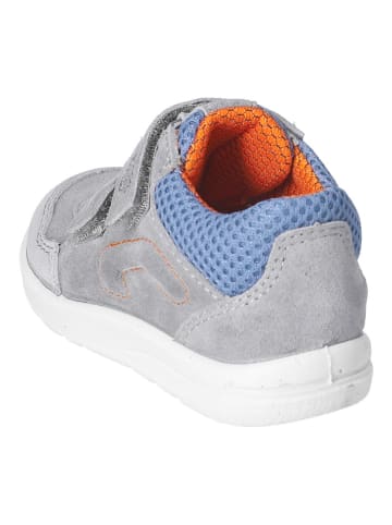 PEPINO Leder-Sneakers in Grau/ Hellblau