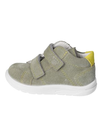 PEPINO Leder-Boots in Grau/ Gelb