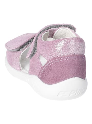 PEPINO Leder-Sandalen in Lila