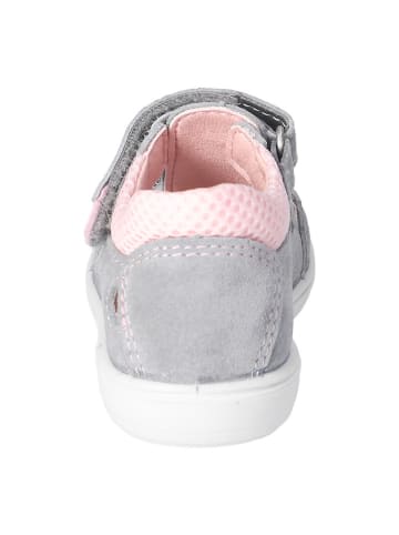 PEPINO Leder-Halbsandalen in Grau/ Rosa