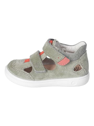 PEPINO Leren enkelsandalen grijs