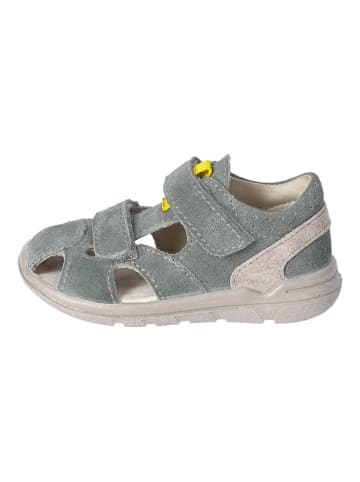 PEPINO Leder-Halbsandalen in Grau