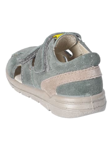 PEPINO Leren enkelsandalen grijs