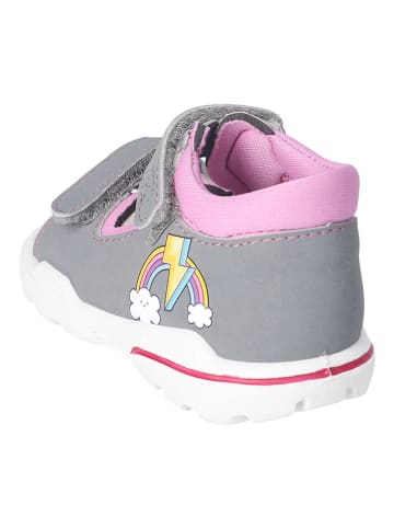 PEPINO Sandalen in Grau/ Rosa