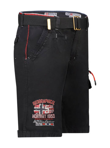 Geographical Norway Bermudy "Parodie" w kolorze czarnym