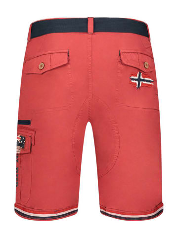 Geographical Norway Bermudy "Parodie" w kolorze czerwonym