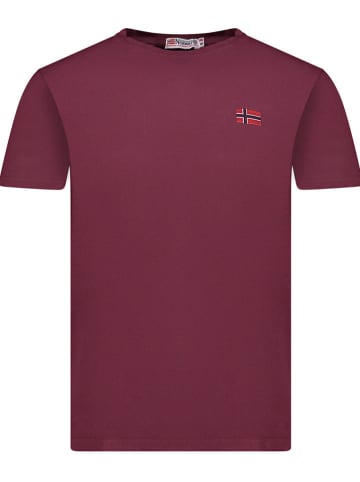 Geographical Norway Shirt "Jactus" in Bordeaux
