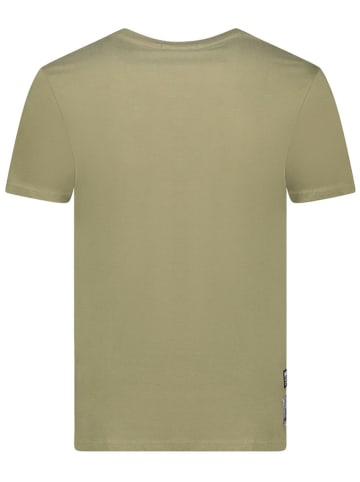 Geographical Norway Koszulka "Jofforoy" w kolorze khaki