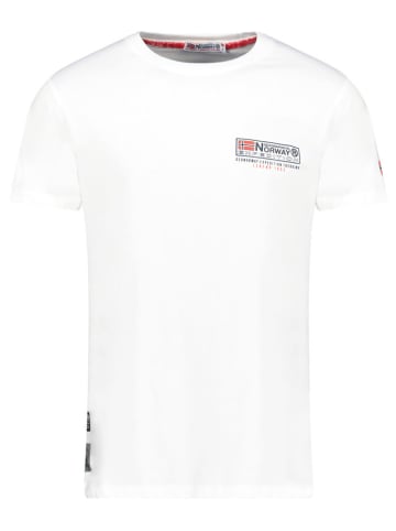 Geographical Norway Koszulka "Jofforoy" w kolorze białym