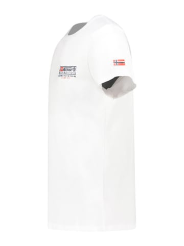 Geographical Norway Koszulka "Jofforoy" w kolorze białym