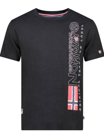 Geographical Norway Koszulka "Jogo" w kolorze czarnym