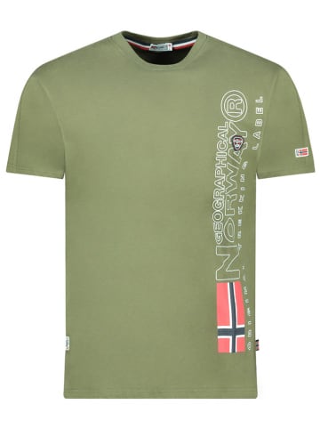 Geographical Norway Koszulka "Jogo" w kolorze khaki