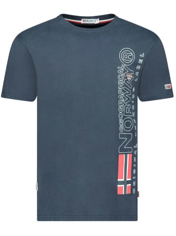Geographical Norway Koszulka "Jogo" w kolorze granatowym