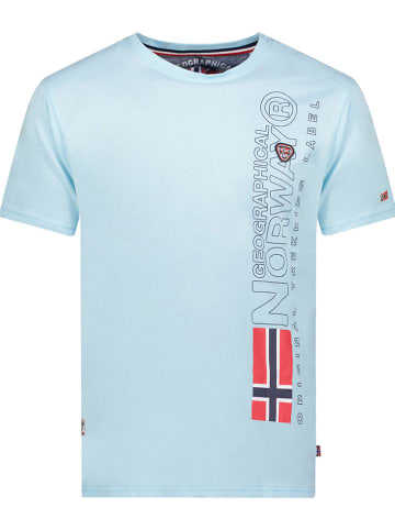 Geographical Norway Shirt "Jogo" in Hellblau