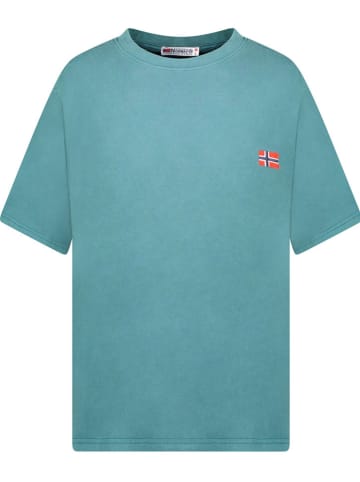 Geographical Norway Shirt "Joversize" in Türkis