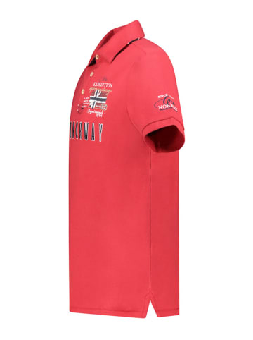 Geographical Norway Koszulka polo "Kason" w kolorze czerwonym