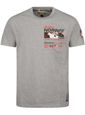Geographical Norway Koszulka "Jholme" w kolorze szarym