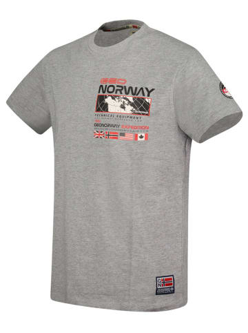 Geographical Norway Koszulka "Jholme" w kolorze szarym