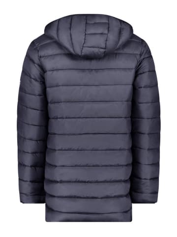 Geographical Norway Steppmantel "Amigobadge" in Dunkelblau