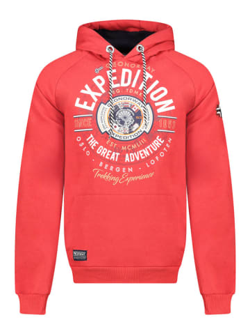 Geographical Norway Hoodie "Galdemar" in Rot