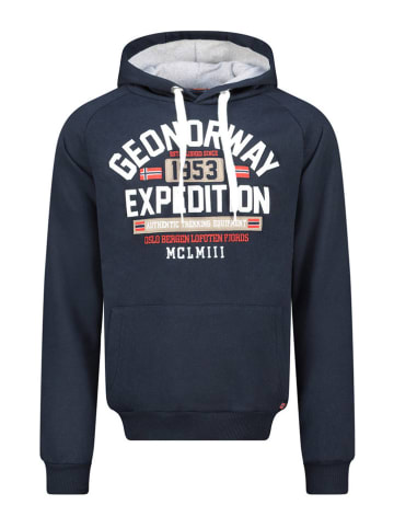 Geographical Norway Hoodie "Germanito" in Dunkelblau